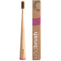Kindbrush Adult Bamboo Toothbrush - Pink